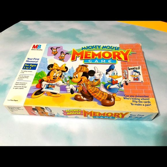 DISNEY VTG 90 Mickey Mouse CollectableMemory Game - Picture 2 of 15
